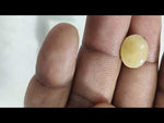 Load and play video in Gallery viewer, 4.92/CT Natural Yellow Sapphire With Govt Lab Certificate (1221)