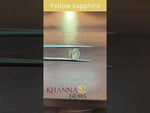 Load and play video in Gallery viewer, 4.16 Ratti Natural Ceylonese Pukhraj Stone with Govt Lab Certificate-(YELSA9T)