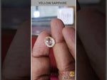 Load and play video in Gallery viewer, 4.42/CT Pukhraj Stone with Govt Lab Certificate-(YELSA9W)