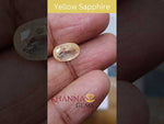 Load and play video in Gallery viewer, 4.02/CT Natural yellow sapphire with Govt Lab Certificate-YELSA9V