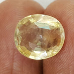 Load image into Gallery viewer, 6.09/CT Natural Yellow Sapphire with Govt Lab Certificate-56610