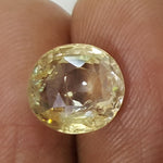 Load image into Gallery viewer, 4.23/CT Natural Yellow Sapphire with Govt Lab Certificate (16650)