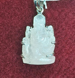 Load image into Gallery viewer, Silver Pendant of Natural Rose Quartz Stone-1200