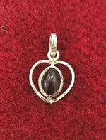Load image into Gallery viewer, SILVER PENDANT FOR ZODIAC SIGN ARIES AND SCORPIO HEART SHAPE