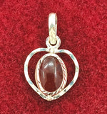 Load image into Gallery viewer, SILVER PENDANT FOR ZODIAC SIGN LEO HEART SHAPE