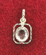 Load image into Gallery viewer, SILVER PENDANT FOR ZODIAC SIGN TAURUS AND LIBRA SQUARE