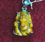 Load image into Gallery viewer, Silver Pendant of Natural Tiger (Ganesha) Stone-1200