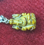 Load image into Gallery viewer, Silver Pendant of Natural Tiger (Ganesha) Stone-1200
