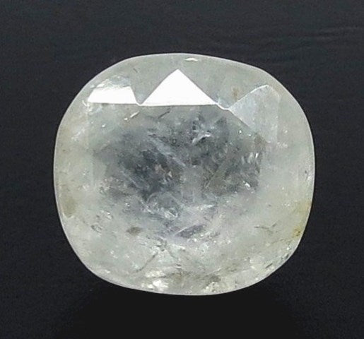 5.92/CT Natural White Sapphire with Govt Lab Certificate (6771)
