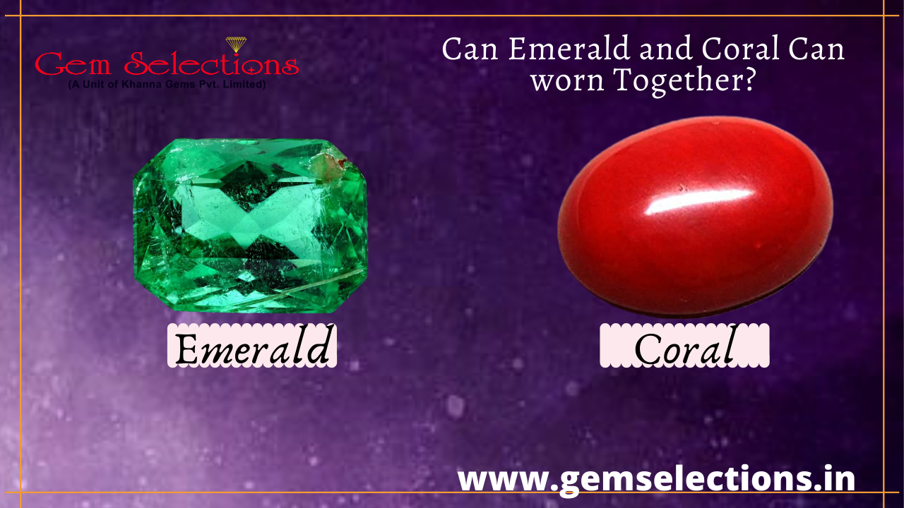 Can emerald and coral can worn together