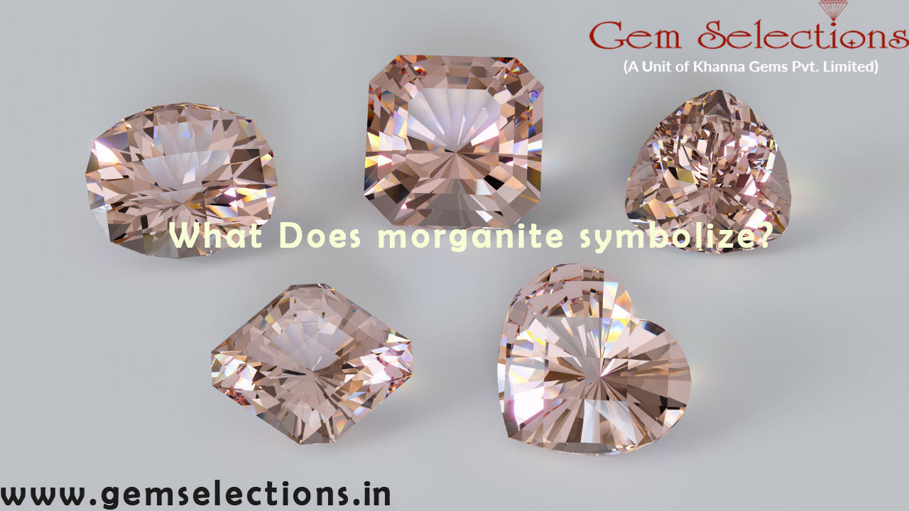 What does morganite symbolize?