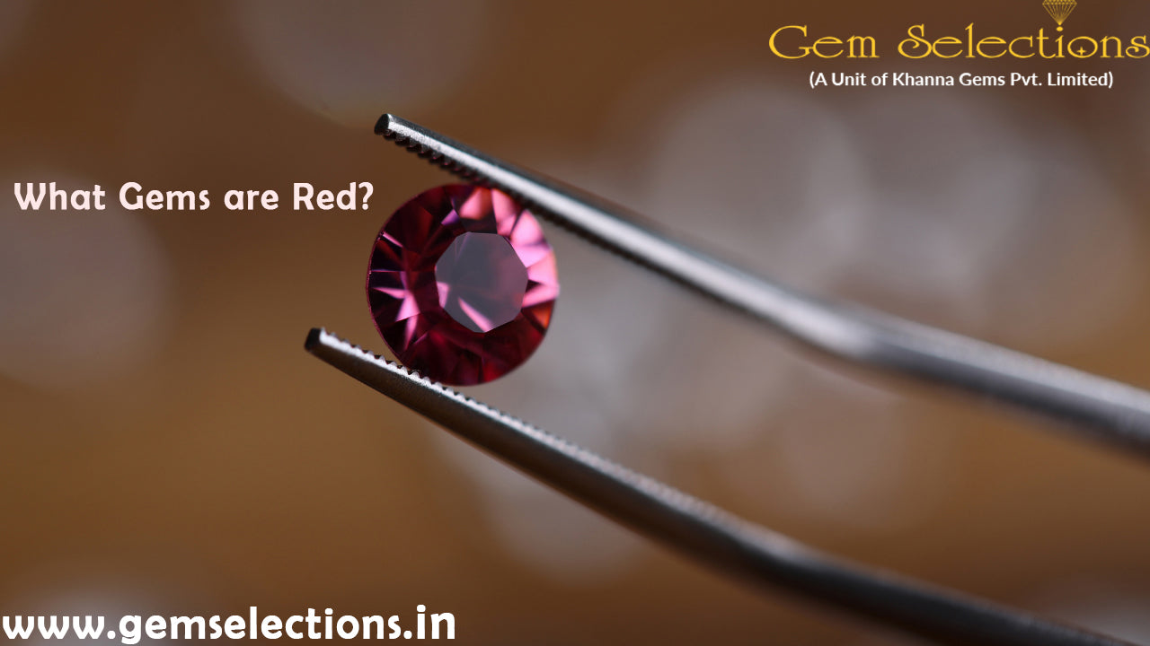 What gems are red