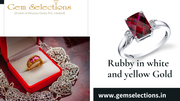 Do rubies look better in white or yellow gold?