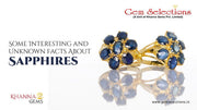 Some Interesting and Unknown Facts about Sapphires
