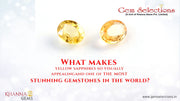 What makes yellow sapphires so visually appealing and one of the most stunning gemstones in the world?