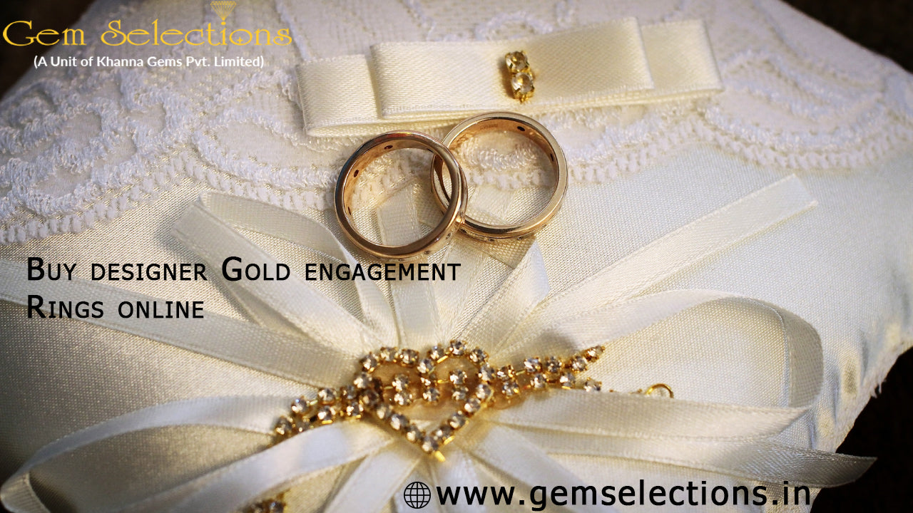 Buy designer Gold engagement Rings online