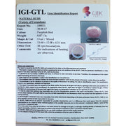 9.86 Ratti  ruby with Govt. Lab Certificate-(1221)