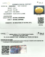 Load image into Gallery viewer, 8.50/CT Natural Yellow Sapphire With Govt Lab Certificate (2331)
