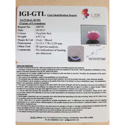 5.47 Ratti Natural New Burma ruby with Govt. Lab Certificate-(3441)