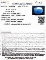 Load image into Gallery viewer, 11.27/CT Natural Ceylonese Neelam with Govt Lab Certified (4551)
