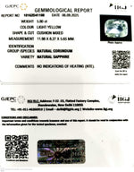 Load image into Gallery viewer, 5.80/CT Natural Yellow Sapphire With Govt Lab Certificate (45510)
