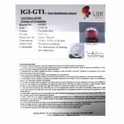 9.44 Ratti Natural New Burma Ruby with Govt Lab Certificate-(3441)