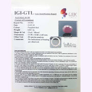 7.58 Ratti Natural New Burma Ruby with Govt Lab Certificate-(3441)