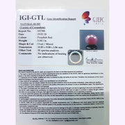 6.16 Ratti Natural New Burma Ruby with Govt. Lab Certificate-(3441)