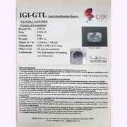 2.98/CT Natural Blue Sapphire with Govt Lab Certificate-BLUSA9T