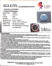 4.71 Ratti Natural Blue Sapphire With Govt Lab Certified-(4551)