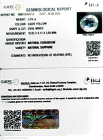 Load image into Gallery viewer, 5.76/CT Natural Yellow Sapphire With Govt Lab Certificate (23310)
