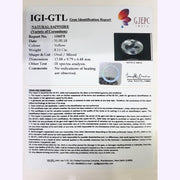 3.35/CT Natural Blue Sapphire with Govt Lab Certificate-BLUSA9S