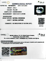 Load image into Gallery viewer, 4.94/CT Natural Yellow Sapphire With Govt Lab Certificate (34410)
