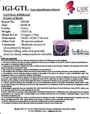 21.71 Ratti Natural Emerald Stone With Govt. Lab Certificate  (2331)