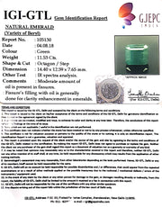 11.53/CT Natural Emerald Stone With Govt. Lab Certificate  (4551)