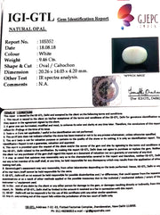 10.51 Ratti Natural Opal with Govt. Lab Certificate-(610)