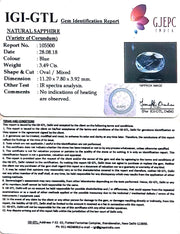 3.49/CT Natural Neelam with Govt Lab Certificate-BLUSA9V