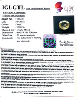 Load image into Gallery viewer, 3.23 Ratti  Natural yellow sapphire with Govt Lab Certificate-(YELSA9T)