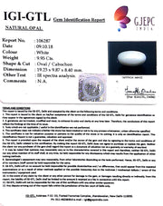 11.06 Ratti Natural fire Opal with Govt.Lab Certificate (550)