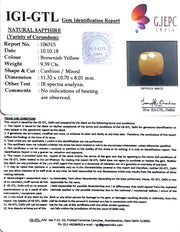 10.43 Ratti Natural Yellow Sapphire With Govt Lab Certificate-(1221)