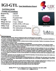 4.38 Ratti Natural Neo Burma Ruby with Govt Lab Certificate-(4551)