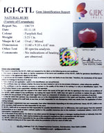 Load image into Gallery viewer, 5.79 Ratti Natural Neo Burma Ruby with Govt Lab Certificate-(3441)
