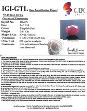 6.23 Ratti Natural Neo Burma Ruby with Govt Lab Certificate-(5661)