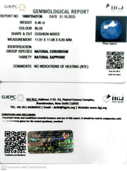 8.46/CT Natural Blue Sapphire with Govt Lab Certificate (4551)