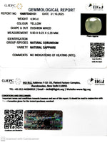 Load image into Gallery viewer, 4.94/CT Natural Yellow Sapphire With Govt Lab Certificate (6771)