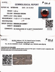 5.63/CT Natural Govt. Lab Certified Ceylonese Gomed-(1221)