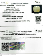 Load image into Gallery viewer, 8.52/CT Natural Yellow Sapphire With Govt Lab Certificate (6771)
