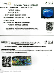 10.90/CT Natural Blue Sapphire with Govt Lab Certificate (6771)