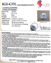 6.91 Ratti Natural Neelam with Govt Lab Certificate-(4551)