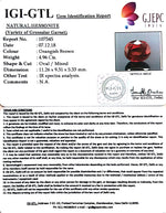 Load image into Gallery viewer, 5.51 Ratti Natural Hessonite with Govt. Lab Certificate-(1221)
